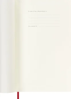 Kalendarz tygodniowy 2026/2027 L - Moleskine - Scarlet Red