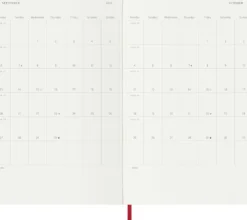 Kalendarz tygodniowy 2026/2027 L - Moleskine - Scarlet Red