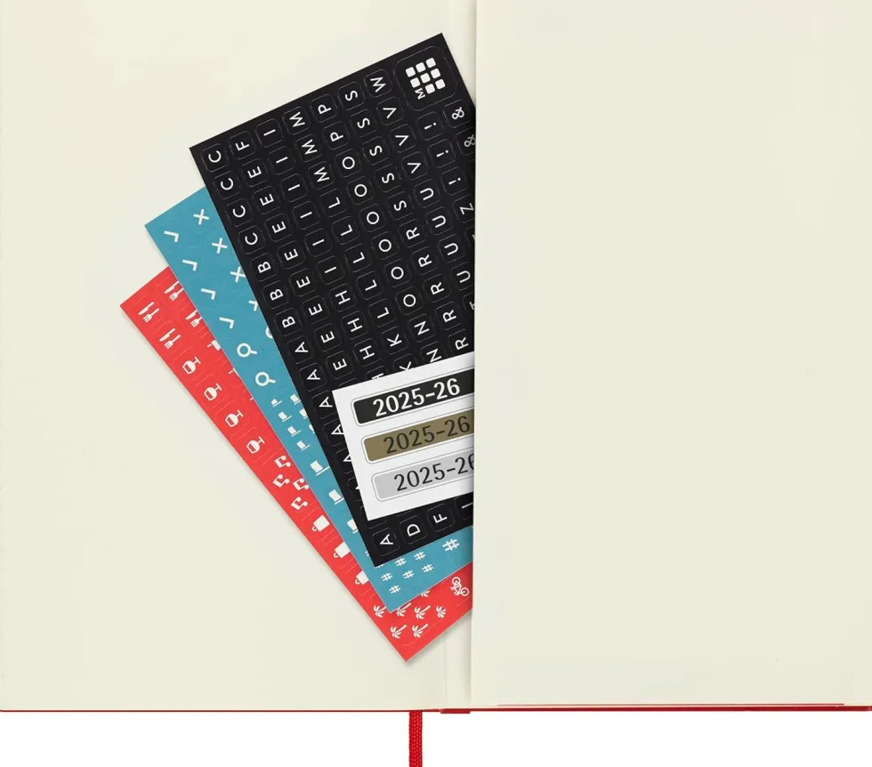 Kalendarz tygodniowy 2026/2027 L - Moleskine - Scarlet Red
