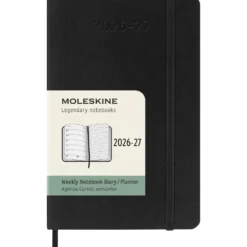 Kalendarz tygodniowy 2026/2027 P - Moleskine - Black