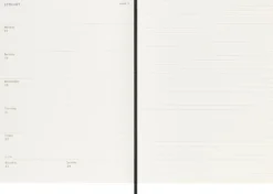 Kalendarz tygodniowy 2026/2027 XL - Moleskine - Black