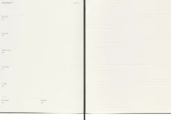 Kalendarz tygodniowy 2026/2027 XL - Moleskine - Black