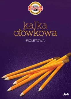 Kalka ołówkowa A4 - Koh-I-Noor - fioletowa, 25 arkuszy