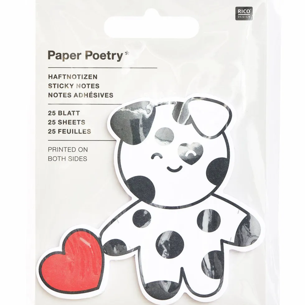 Karteczki samoprzylepne Dalmatin 8,6 x 7,7 cm - Paper Poetry - 25 szt.