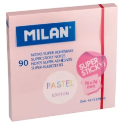Karteczki samoprzylepne Sticky Notes - Milan - różowe, 90 szt.