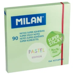 Karteczki samoprzylepne Sticky Notes - Milan - zielone, 90 szt.