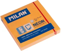 Karteczki samoprzylepne 76 x 76 mm - Milan - pomarańczowe, 100 szt.