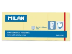 Karteczki samoprzylepne 38 x 50 mm - Milan - żółte, 300 szt.