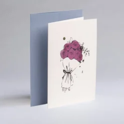 Kartka okolicznościowa A6 - Gmund - Illustration Flowers