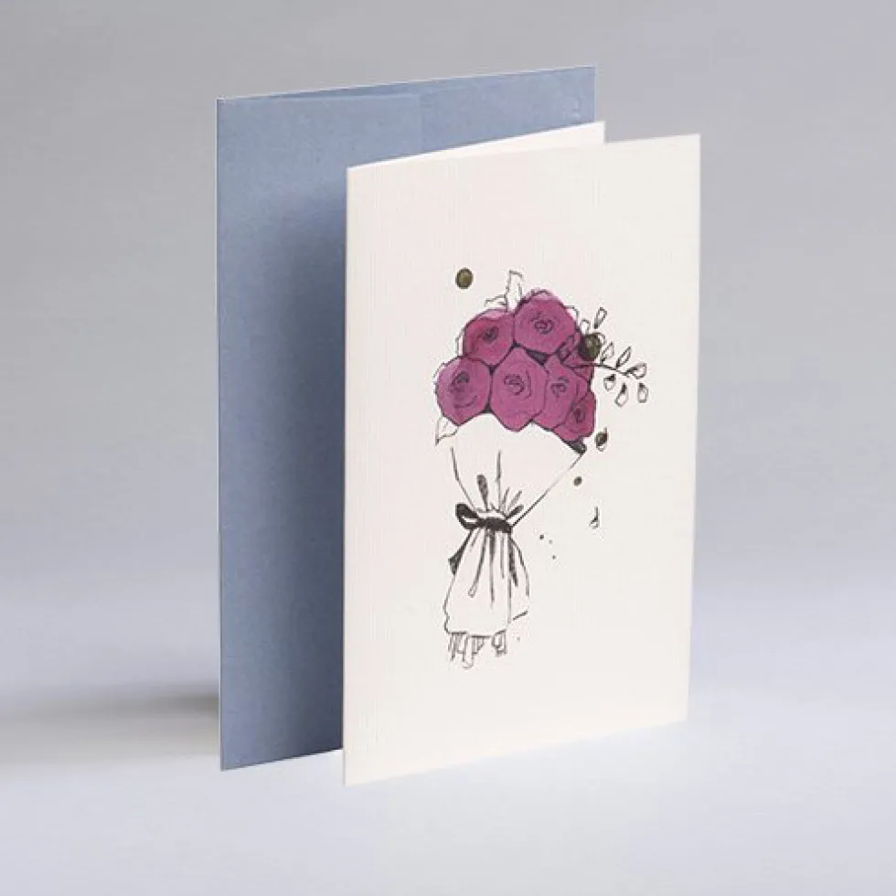 Kartka okolicznościowa A6 - Gmund - Illustration Flowers