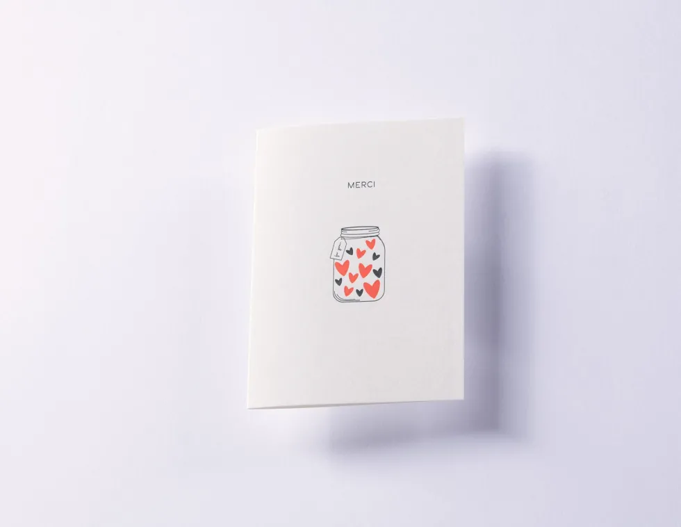 Kartka okolicznościowa A6 - Gmund - Letterpress² Merci