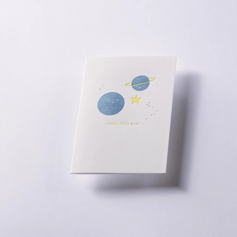 Kartka okolicznościowa A6 - Gmund - Little One Universe Blue