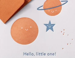 Kartka okolicznościowa A6 - Gmund - Little One Universe Orange