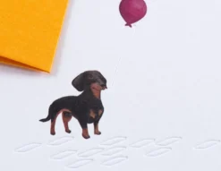 Kartka okolicznościowa A6 - Gmund - Traces at Lake Sausage Dog