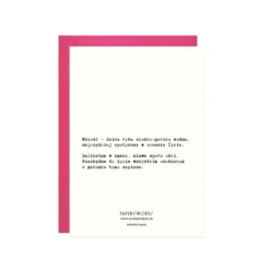 Kartka okolicznościowa A6 - Paperwords - Miłości bez ości