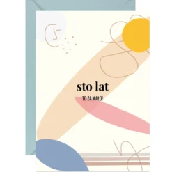 Kartka okolicznościowa A6 - Paperwords - Sto lat to za mało