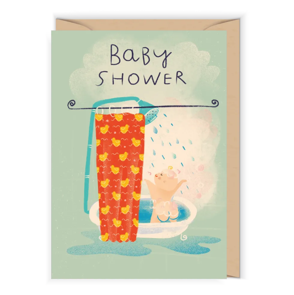 Kartka okolicznościowa - Cudowianki - Baby Shower, 12 x 17 cm