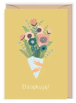 Kartka okolicznościowa - Cudowianki - Kartka z podziękowaniem, 12 x 17 cm