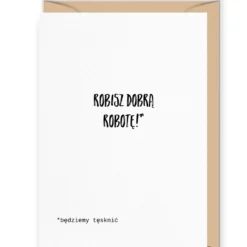 Kartka okolicznościowa - Cudowianki - Robisz dobrą robotę, 12 x 17 cm