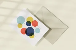 Kartka okolicznościowa - Eökke - Kolorowe balony