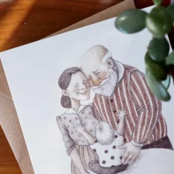 Kartka okolicznościowa - Hi Little - Babcia i Dziadek