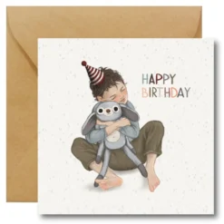 Kartka okolicznościowa - Hi Little - Happy Birthday Boy