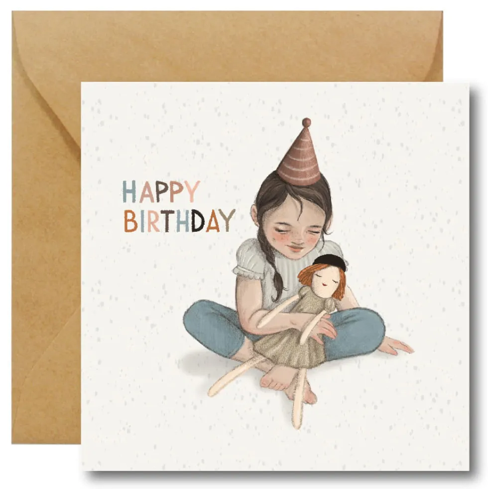 Kartka okolicznościowa - Hi Little - Happy Birthday Girl