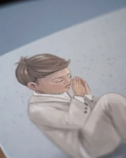 Kartka okolicznościowa - Hi Little - Komunia chłopca