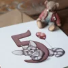 Kartka okolicznościowa - Hi Little - Lisek, 5 urodziny