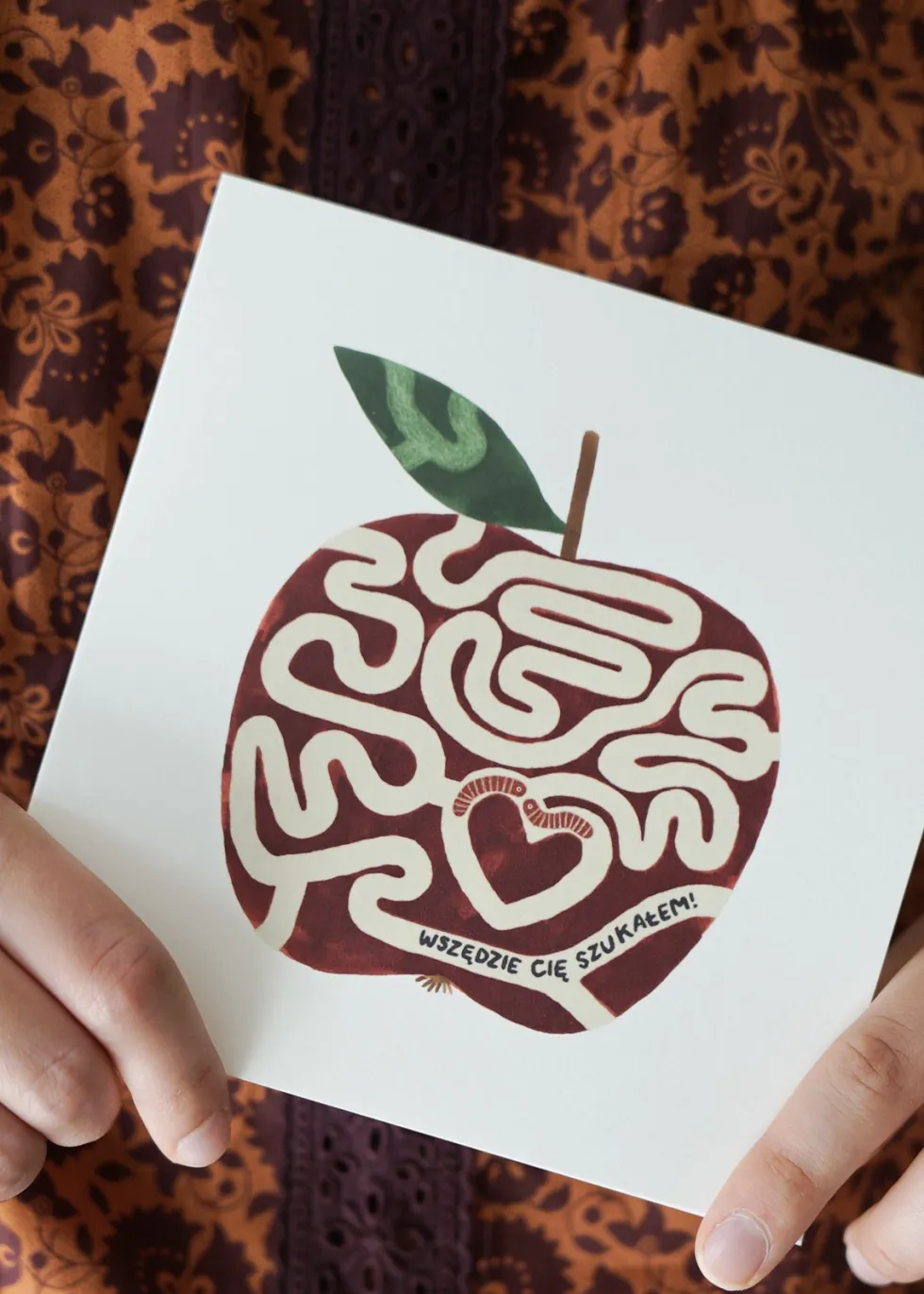 Kartka okolicznościowa - Hi Little - Miłosne jabłko