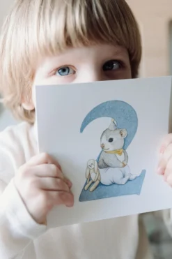 Kartka okolicznościowa - Hi Little - Myszka, 2 urodziny