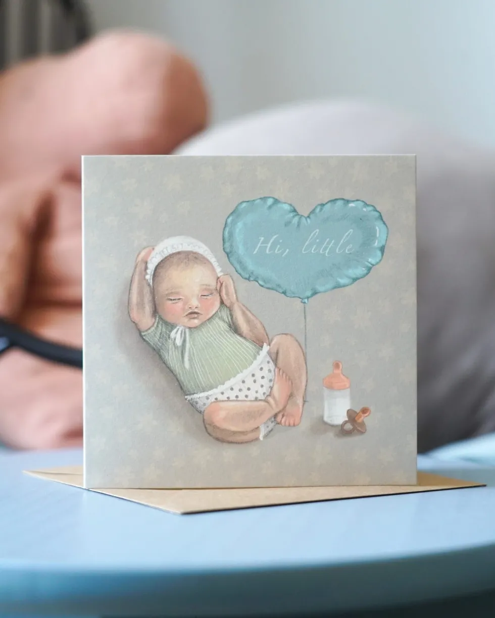 Kartka okolicznościowa - Hi Little - Narodziny dziecka