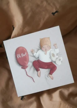 Kartka okolicznościowa - Hi Little - Oh Girl