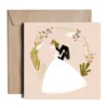 Kartka okolicznościowa - PiesKot - First Dance, 14,5 x 14,5 cm