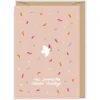 Kartka okolicznościowa 12 x 17 cm - Cudowianki - Chrzest Confetti