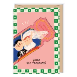 Kartka okolicznościowa 12 x 17 cm - Cudowianki - Jazda bez trzymanki