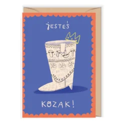 Kartka okolicznościowa 12 x 17 cm - Cudowianki - Jesteś Kozak