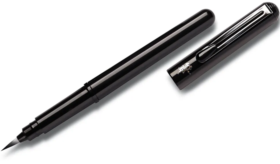 Kieszonkowe pióro Brush Pen - Pentel - szare