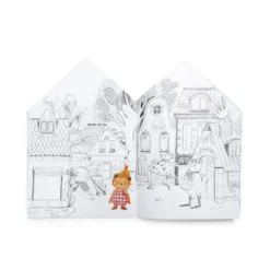 Kolorowanka domek z naklejkami - Moulin Roty - Les Minouchkas