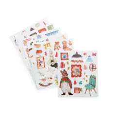 Kolorowanka domek z naklejkami - Moulin Roty - Les Minouchkas