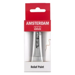 Konturówka do szkła Relief - Amsterdam - Silver, 20 ml