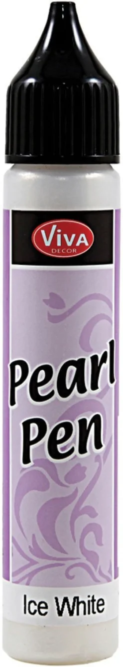 Konturówka perłowa - Viva Decor - Ice white, 25 ml