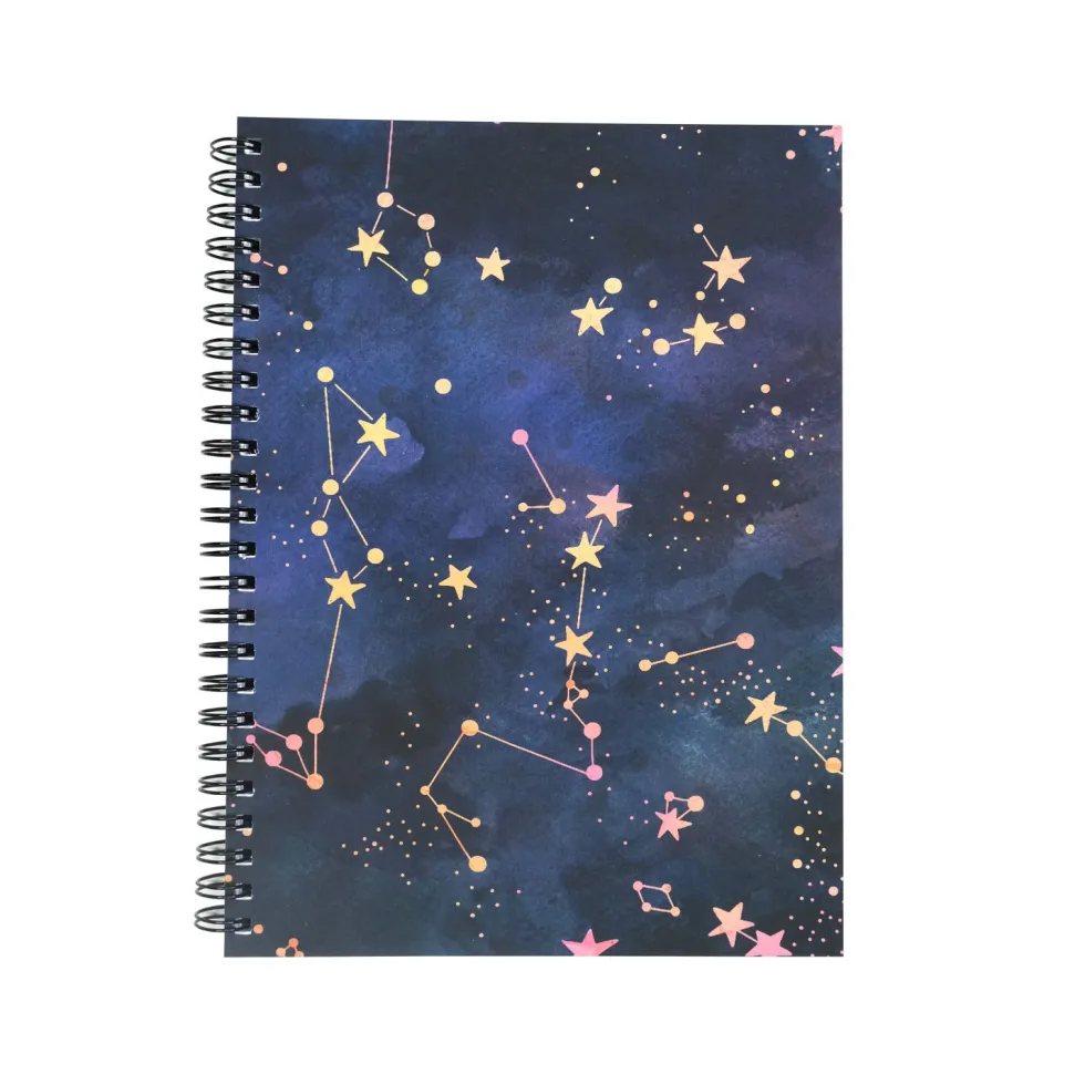 Kołozeszyt Shimmering Stars A5 - Devangari - w kropki, miękka okładka, 120 g/m2