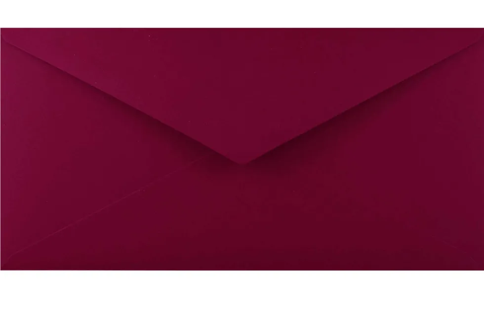 Koperta Keaykolour 120g - DL Carmine bordowa