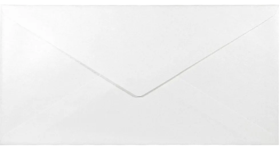 Koperta perłowa Sirio Pearl 110g - DL Ice White śnieżnobiała