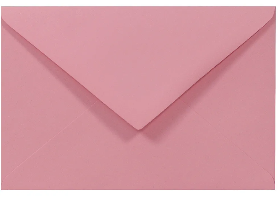Koperta Woodstock 140g - C5, Rosa, różowa