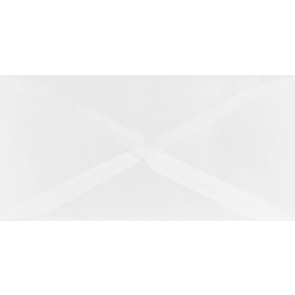 Koperta z kalki Cleartrans 110 g - DL White biała