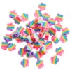 Koraliki polimerowe Tęczowe Kwiatki - DpCraft - 1 cm, 48 szt.