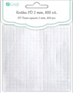 Kostka 3D - DpCraft - samoprzylepna, 5 x 5 mm, 800 szt.