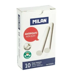 Kreda szkolna, tablicowa - Milan - biała, okrągła, 10 szt.